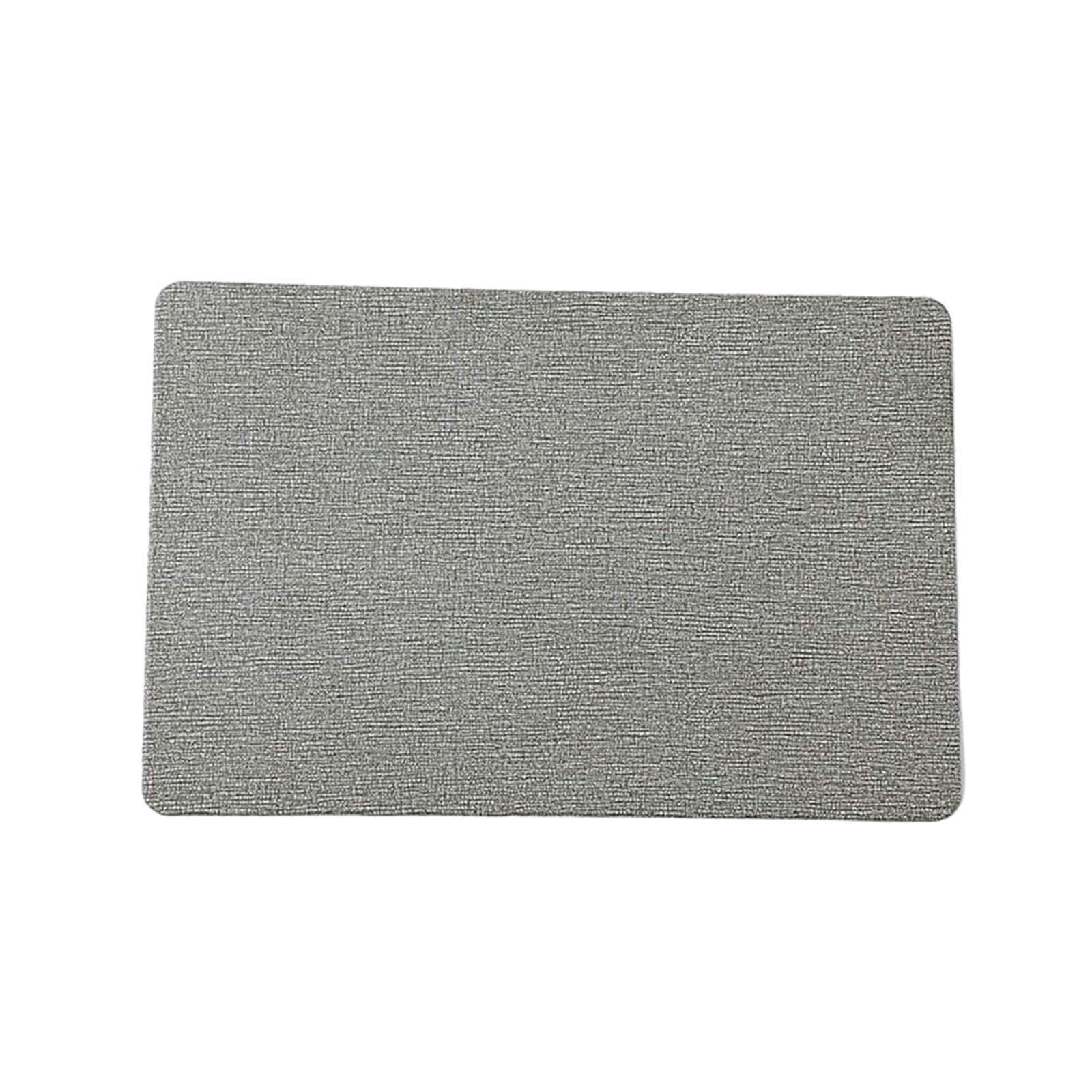 Set de table rectangulaire gris de cuisine et salle à manger lot de 4 pièces