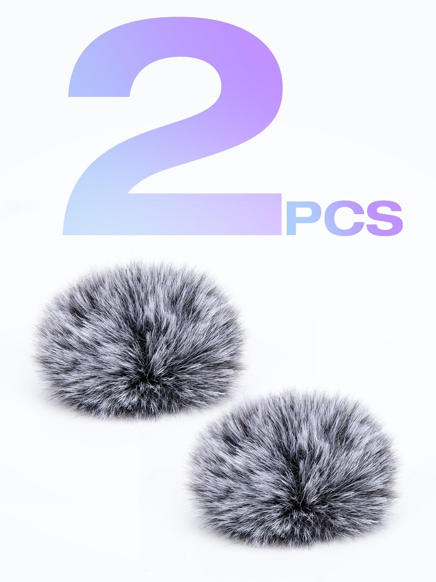 SUNMON Lot de 2 Filtres Anti-Pop pour DJI Mic 2 - DJI Osmo Pocket 3, Housse de Microphone Extérieur Sans Fil, Réduction du Bruit, Bonnettes Anti-Vent pour Wireless DJI Mic 2