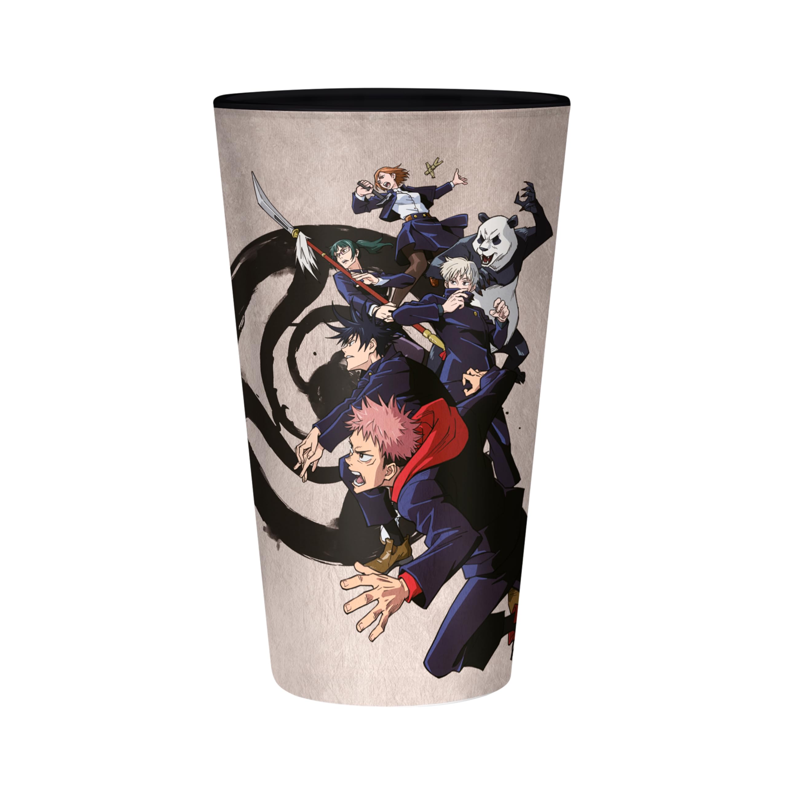 Abystyle Beige And Black Jujutsu Kaisen Tokyo Vs Kyoto 400Ml Glass
