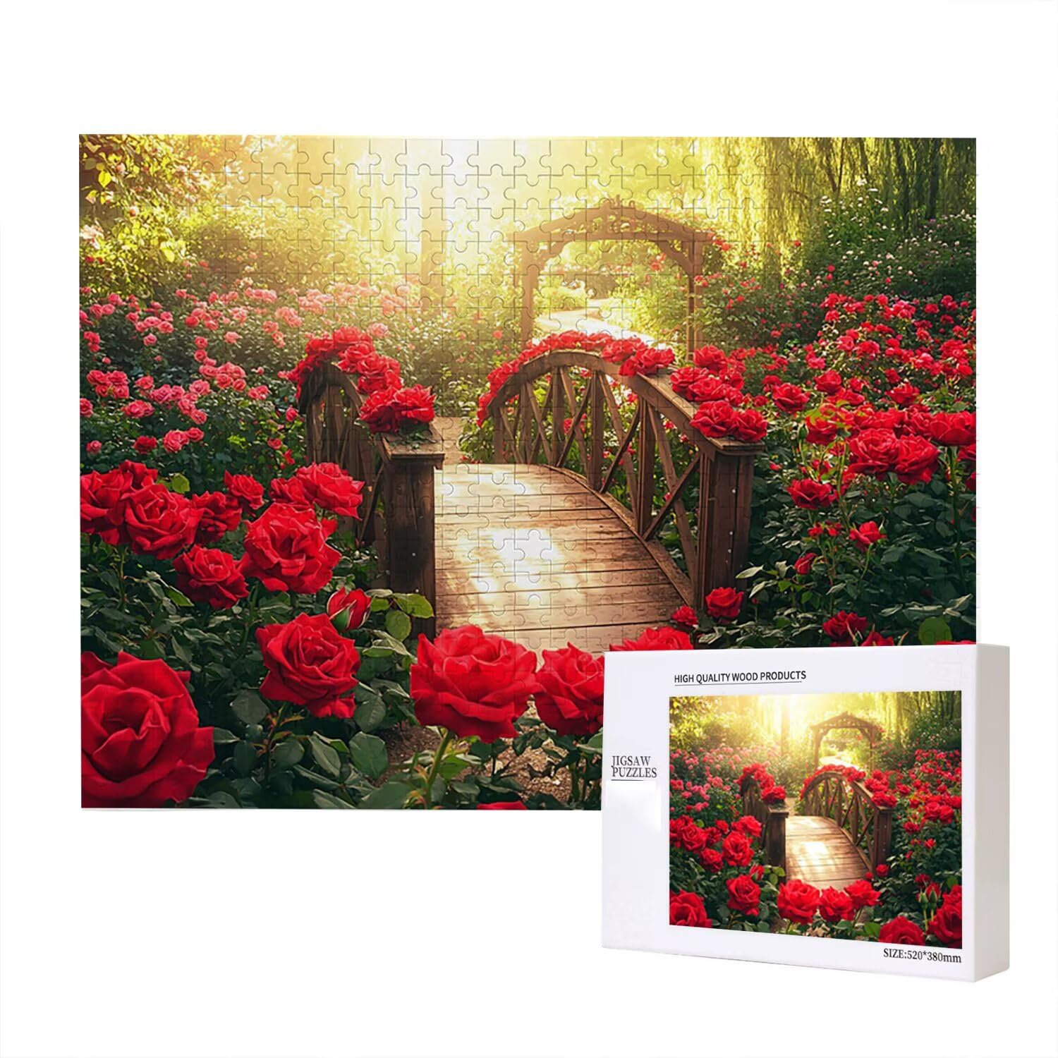 Jigsaw Puzzle, 6000 Pezzi Puzzle Classici, Giardino Puzzle Rilassamento Intelligence, Mpossibile Difficile Puzzle Impegnativo per Adulti Puzzle Gioco Familiare, Regalo per Amore Amico Rosa fr0-946