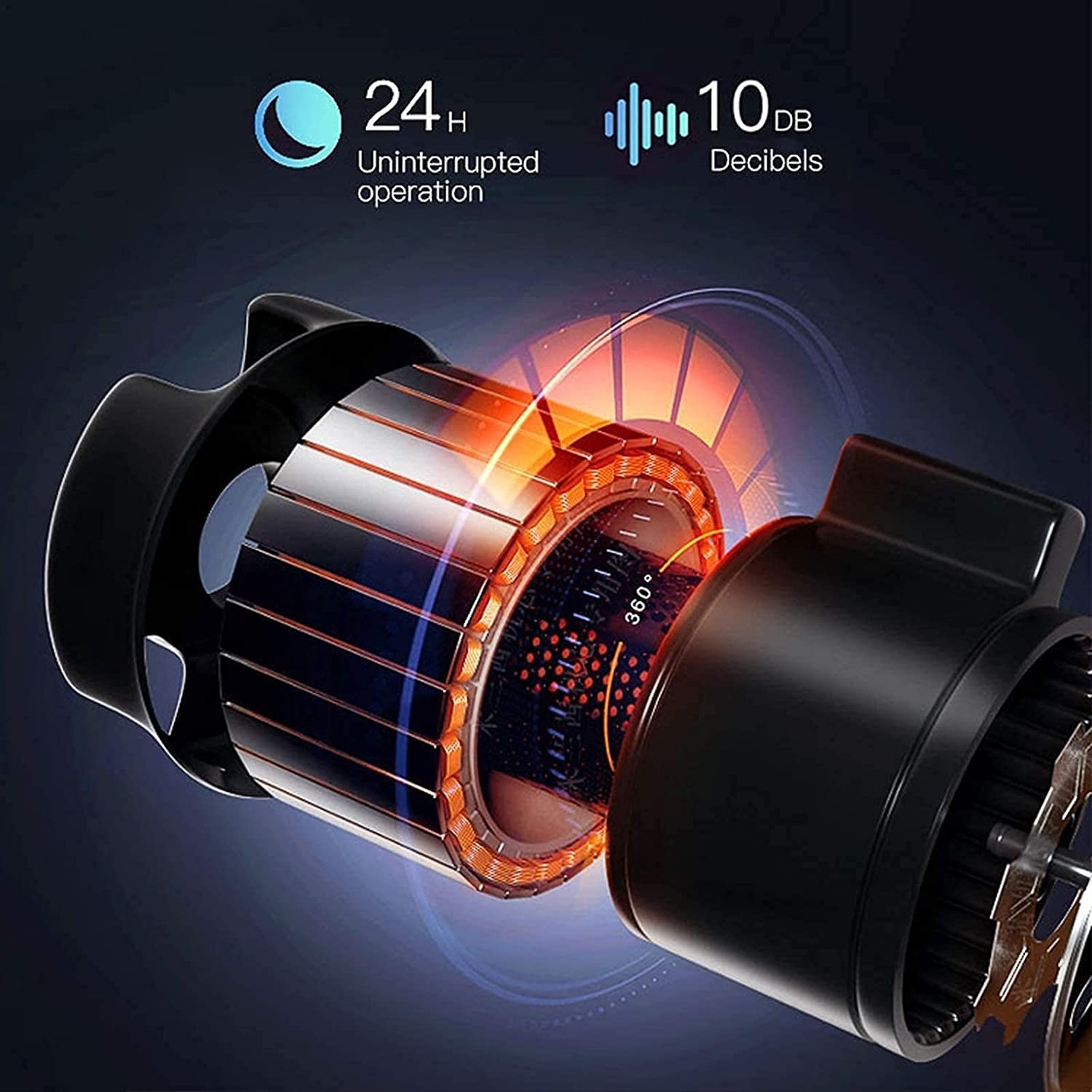 OUZVI Automatic Watch Winder,Automatic Watch Winder 2 + 3 Watch Winder Box Piano Paint Finish with Blue LED Light Soft Watch Pillows Quiet Motor Watch Winder (E)