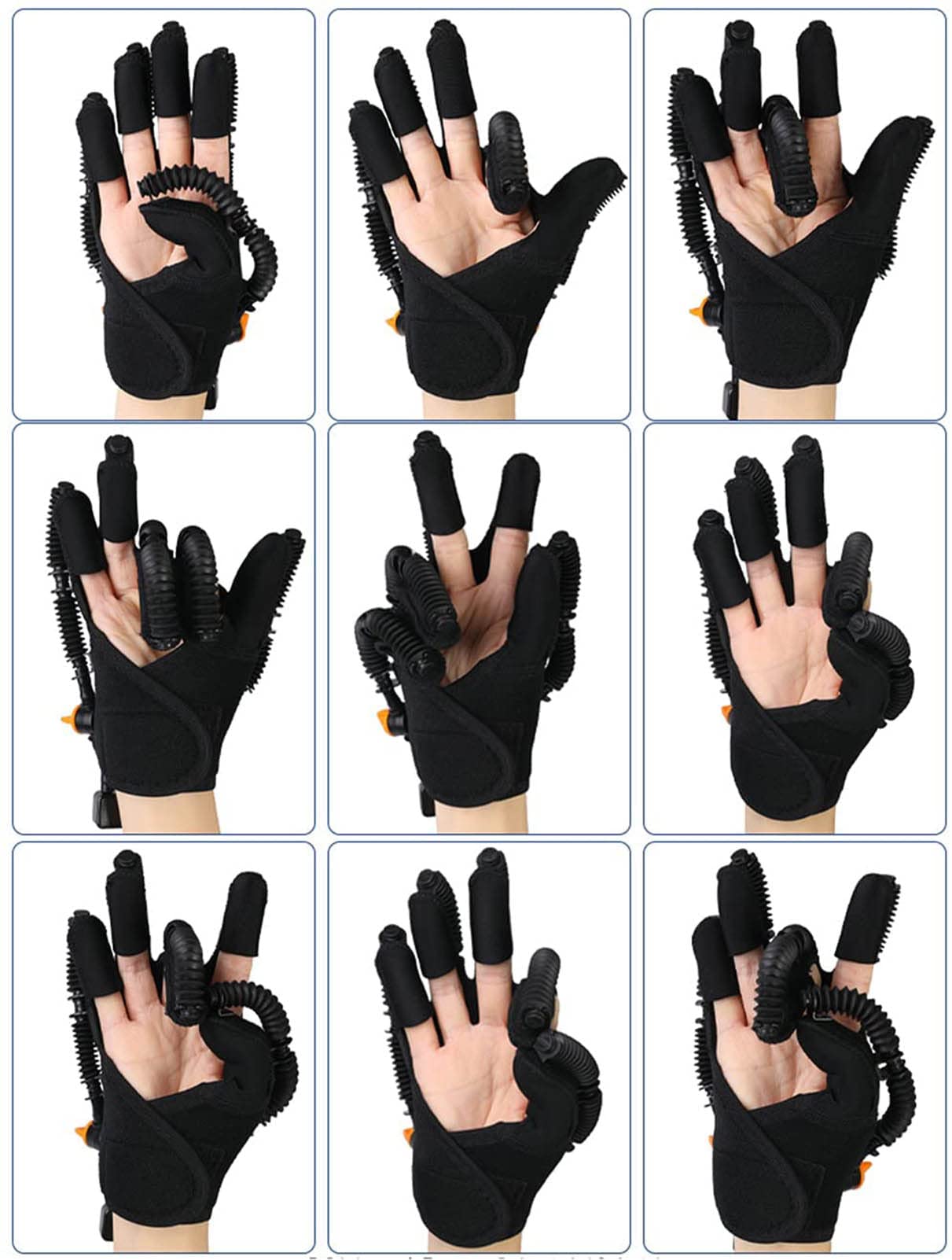 Guantes De Robot De Rehabilitación, Equipo De Recuperación De Dispositivo De Entrenamiento De Dedos Eléctrico, Para Ejercicio De Tendones De Pacientes Con Hemiplejía Por Accidente Cerebrovascular