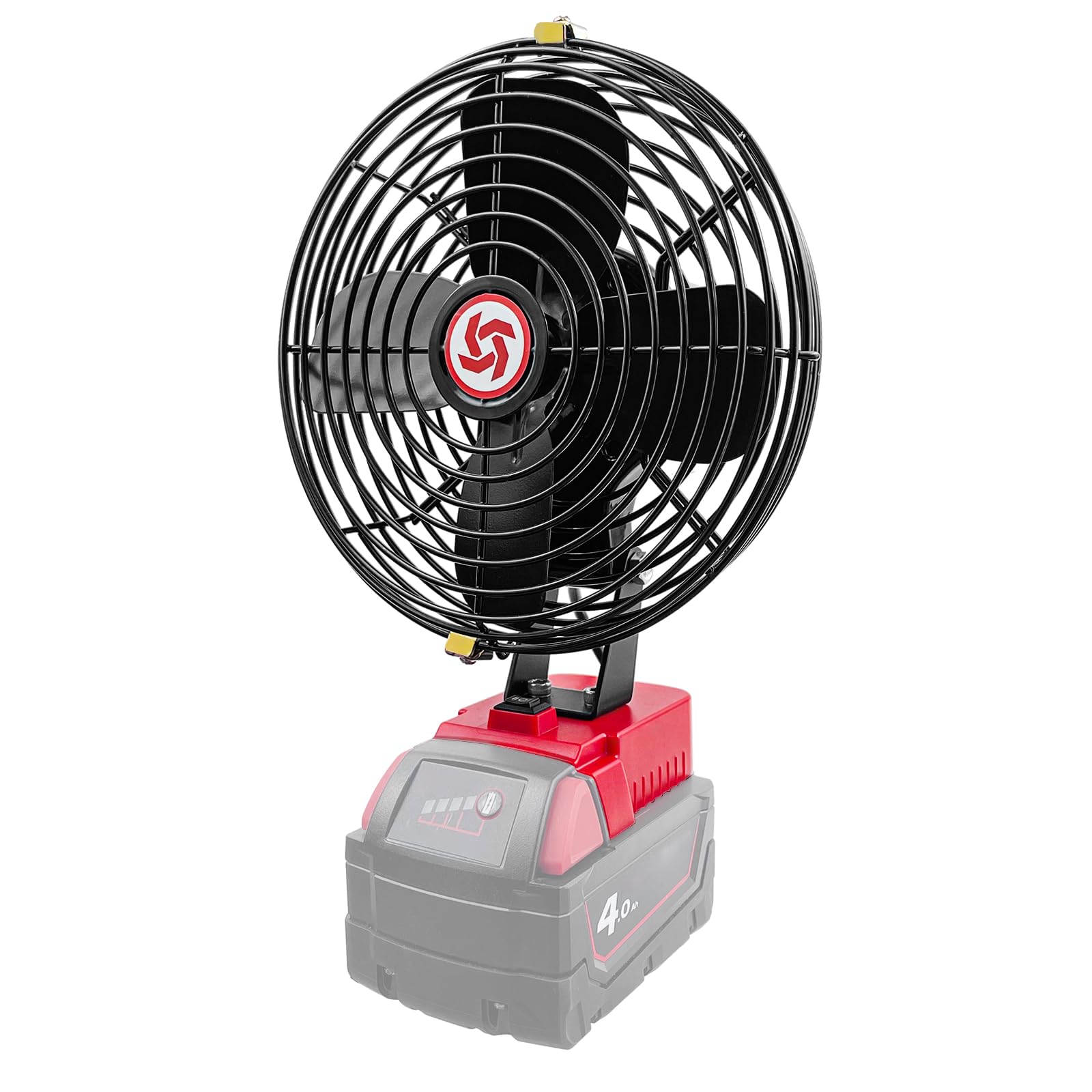 Portable Cordless Fan Compatible with Milwaukee M18 18V Battery,Battery-powered Fan for Workshop Outdoor Camping Travel,Powerful Air Circulation at Work,M18 18v Jobsite Fan Bare Tool