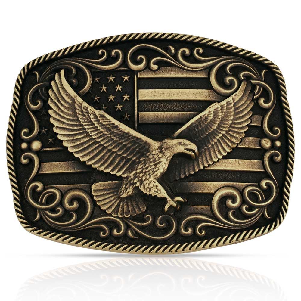 Montana Silversmiths Flag Series Attitude Western Belt Buckle