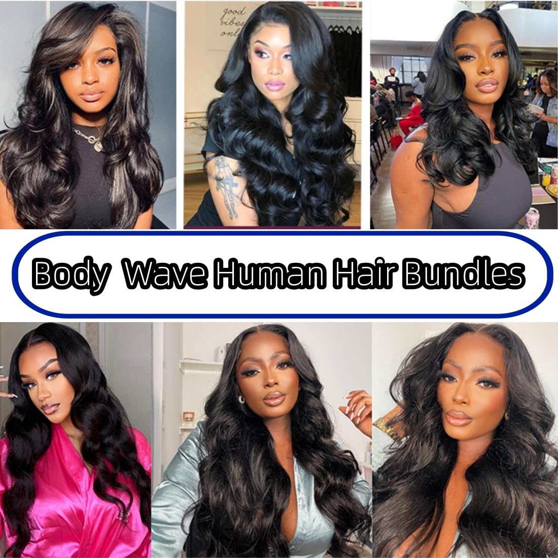 Amazon.com : Body Wave Human Hair Bundles 12a 4 Bundles 22  display picture 1