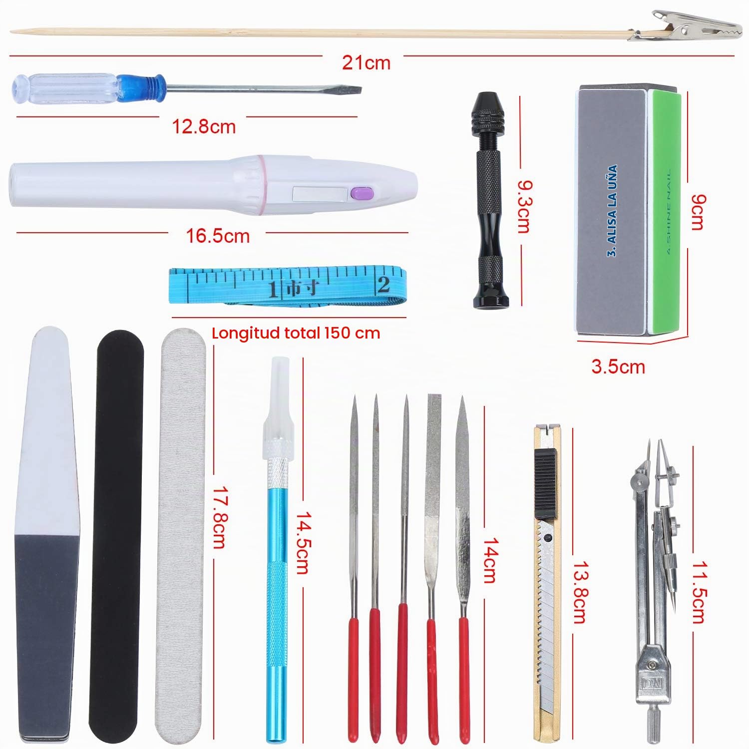 64PCS Gundam Modeler Builder's Tools, Gundam Herramientas de Modelismo, Hobby Building Craft Set para Reparación de Modelos Básicos