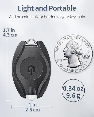 Miniatura 4 de Uniclife LED Keychain Flashlight Mini LED Keychain Light 14 Lumen Portable Ultra Bright Battery Powered Key Ring Torch