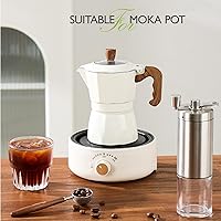 Vista 2 de Mini placa caliente, estufa eléctrica, placa caliente de 500 W, pequeña estufa eléctrica, tamaño perfecto para olla Moka, hacer té y más, adecuado