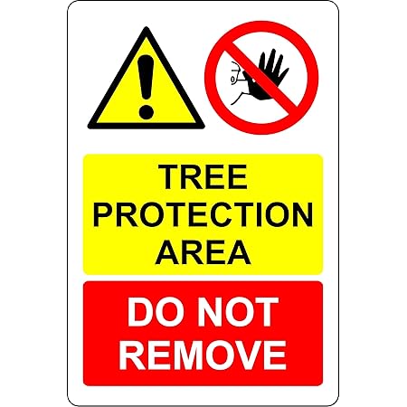 Tree protection zone do not remove this fencing Forest safety sign - 1 ...