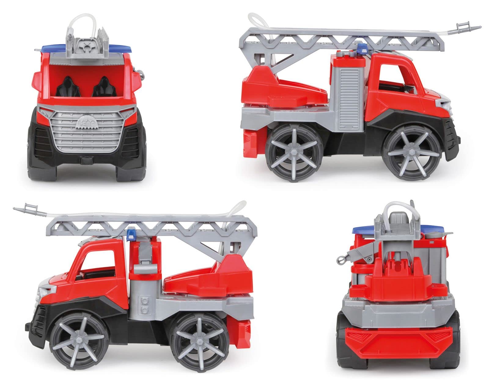 Lena 04515DF TRUXX² Fire Brigade Ladder Cart, Fire Engine Approx. 28 cm, Fire Engine with Folding Ladder - Image 2