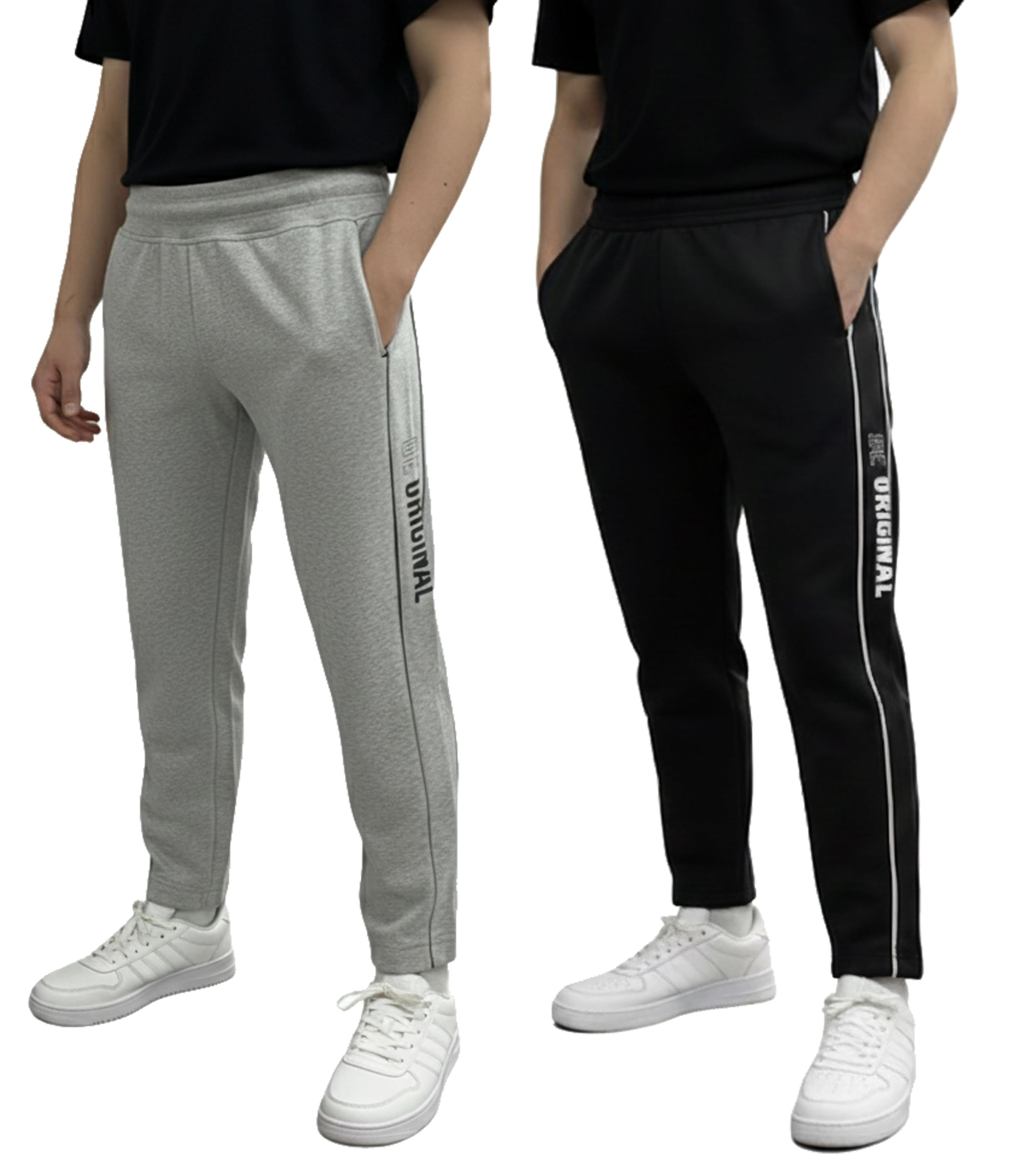 Boys Track Pants, Cotton Pants and Lowers for Kids (Pack of 2)-image-1