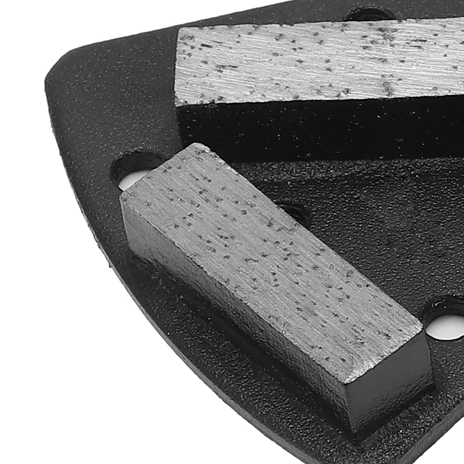 SIXRUN Pattini Diamantati Diamantati 16# Neri a 2 Denti Ad Alta Efficienza di Macinazione per Smerigliatrici per Calcestruzzo, 3 Pezzi per Uso Industriale