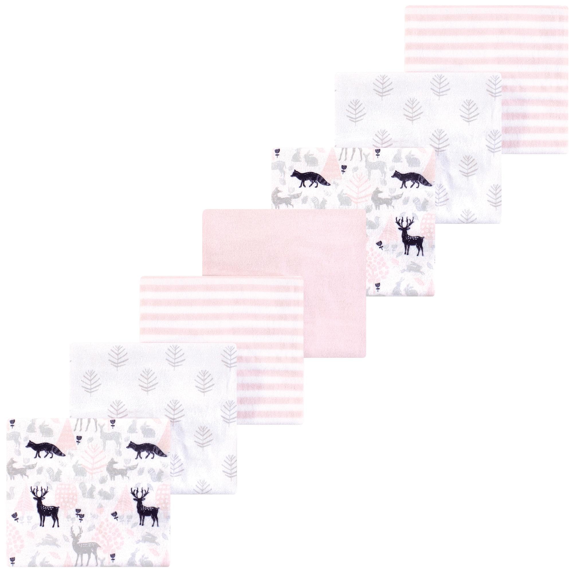 Luvable Friends Little Treasure Flannel Receiving Blankets 7pk