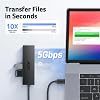 acer USB Hub 3.0, Ultra Slim USB Adapter 4 Ports, Multiport Splitter with Powered Type-C, Extender for PC, Laptop, Keyboard, Mouse, HDD, MacBook Pro/Air, iMac, Surface Pro, macOS, Windows, Linux.-60cm