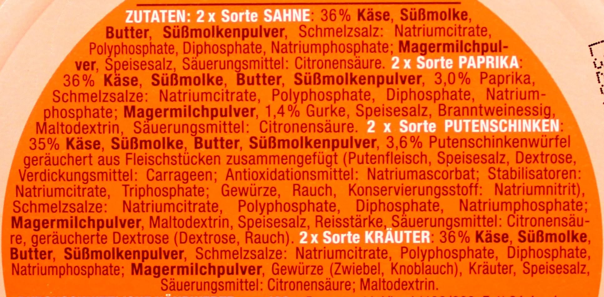 Gut & Günstig Schmelzkäse Käse-Ecken Mix-Box, 8er Pack (8 x 250g)