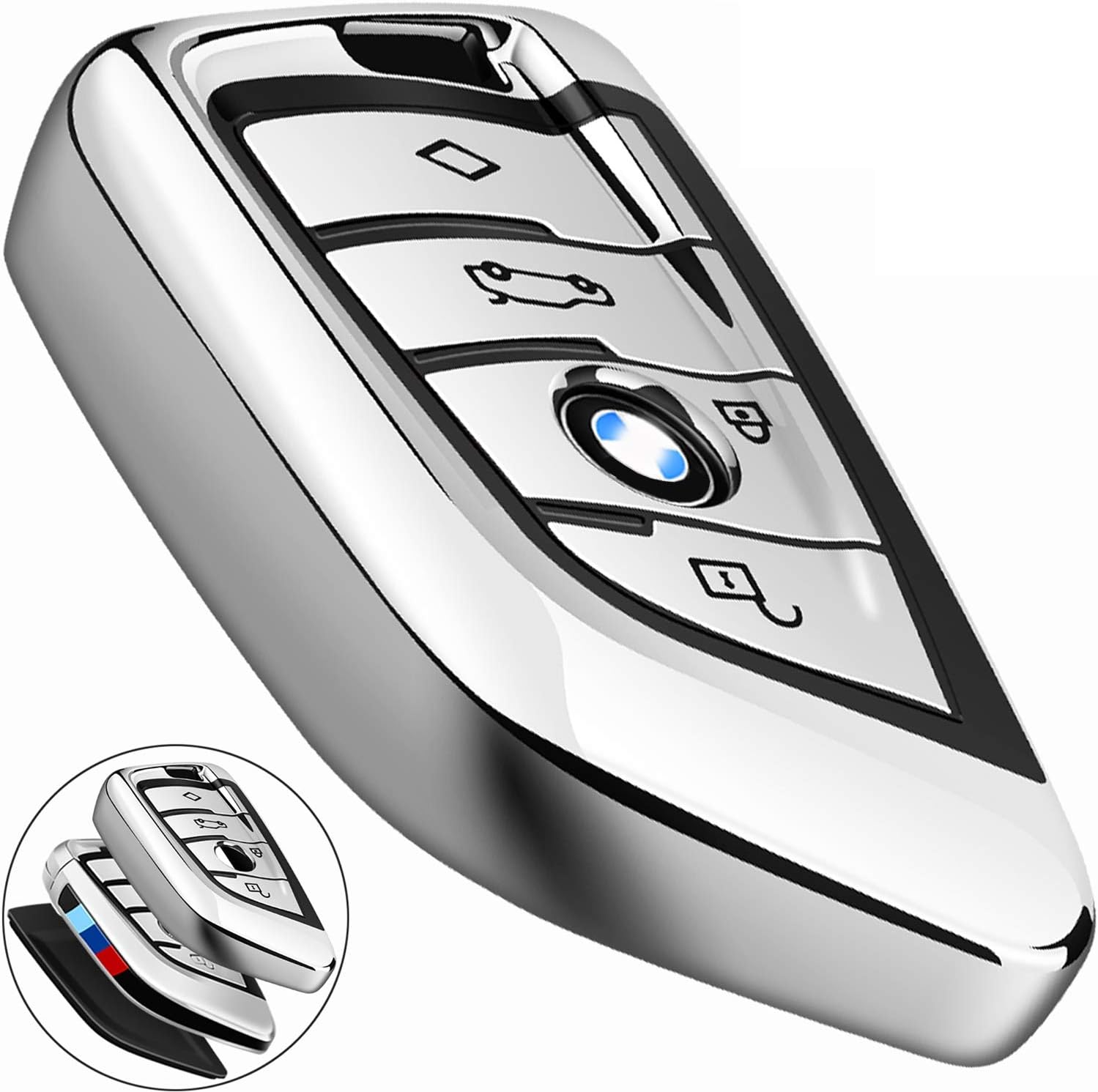 Amazon.com: COMPONALL for BMW Key fob Cover, Key Fob Case for BMW 2 5 6 ...