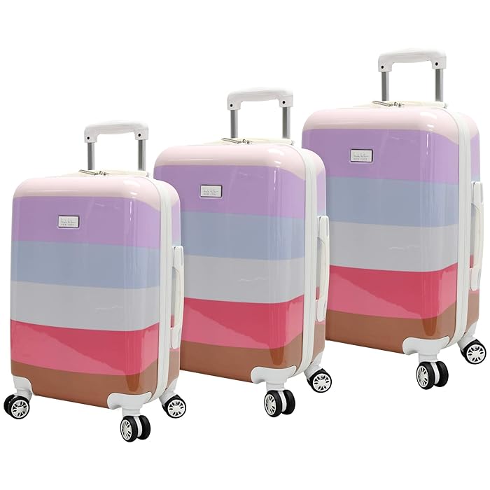 Buy Luggage Rainbow Collection 3 Piece Hardside Lightweight Spinner