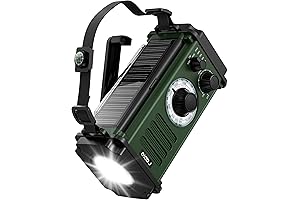 CR1009Pro Emergency Alert Radio with Solar Crank