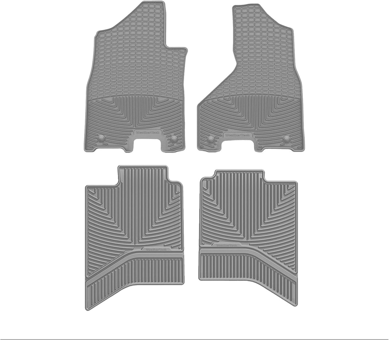 Weathertech All-Weather Floor Mats for Dodge Ram Truck 4500/5500, Ram 2500/3500, Ram Truck 2500/3500-1st & 2nd Row (W516-W336), Black