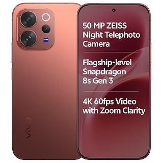 vivo V70 Elite 5G (Passion Red, 8GB RAM, 256GB Storage) with No Cost EMI/Additional Exchange Offers