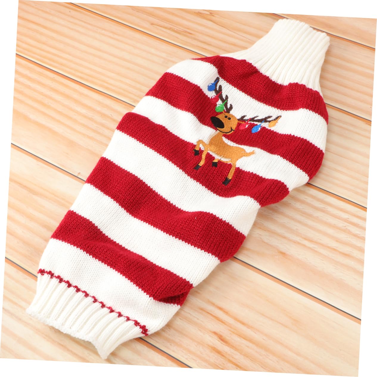 Mipcase 2 Pz Maglione per Cani Christmas Sweater Pullover Natalizio Maglioncini Cane Maglioni Cane Maglione Natalizio per Cani di Piccola Taglia Vestito per Cani Costume da Cane Rosso