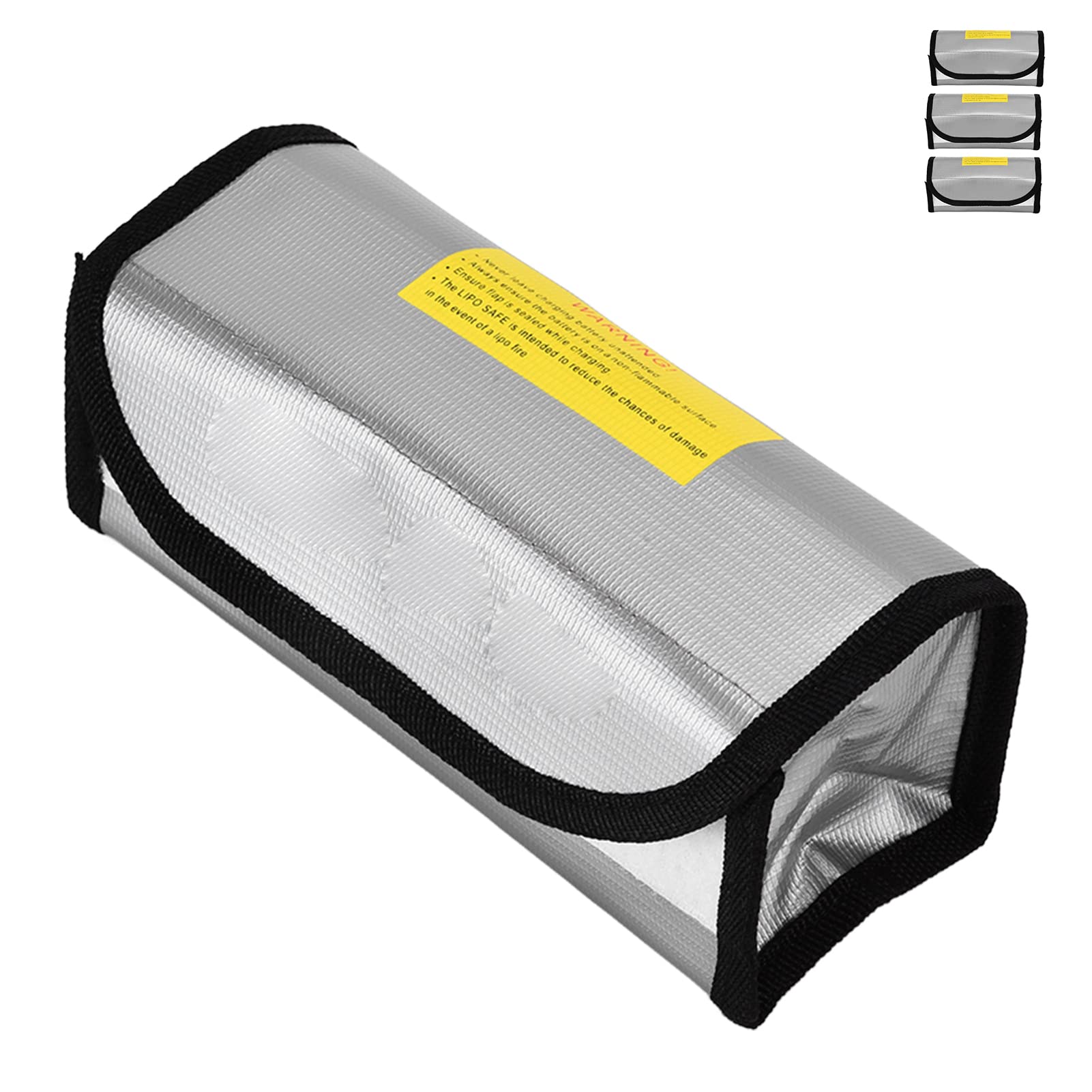 Ejoyous Lipo Safe Bag, 3 Stück Akku Tasche Feuerfeste Batterie Tasche, Explosionsgeschützte Temperaturbeständig Lipo Sicherheitstasche