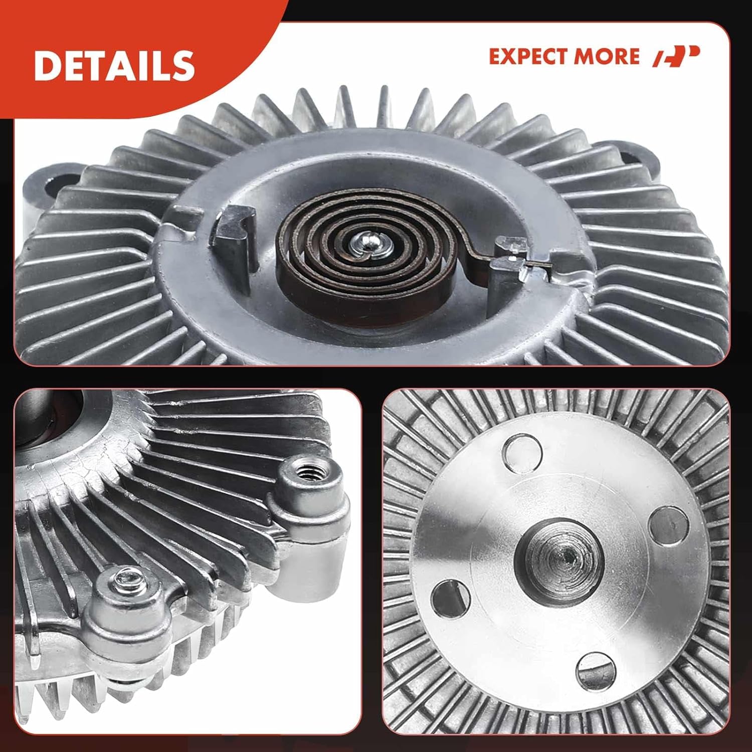 A-Premium Engine Cooling Fan Clutch Compatible with Dodge Challenger, Power Ram 50, Raider & Mazda B2600 & Mitsubishi Montero & Plymouth & Chrysler Conquest