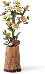 3D Flower Wooden Puzzles for Adults-Chamomile, DIY Wooden Flowers Model Kit Building Set Crafts Gifts for Mothers Day, Artificial Collection/Ideal Creative Gift Ideas/Housewarming (101PCS)