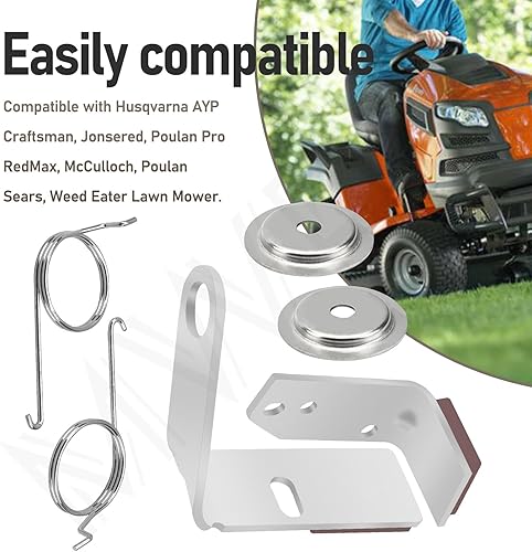 Miniatura 9 de 532199471 532199478532199470 Kit de brazo de freno izquierdo y derecho compatible con modelos de plataforma de cortacésped Husqvarna AYP Craftsman