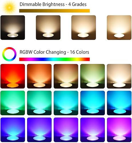 Miniatura 3 de Bombilla LED multicolor Par38 para exteriores, impermeable, 1800 lm, 30 W = 90 W, RGB + blanco cálido 3000 K, paquete de 2 focos que cambian de