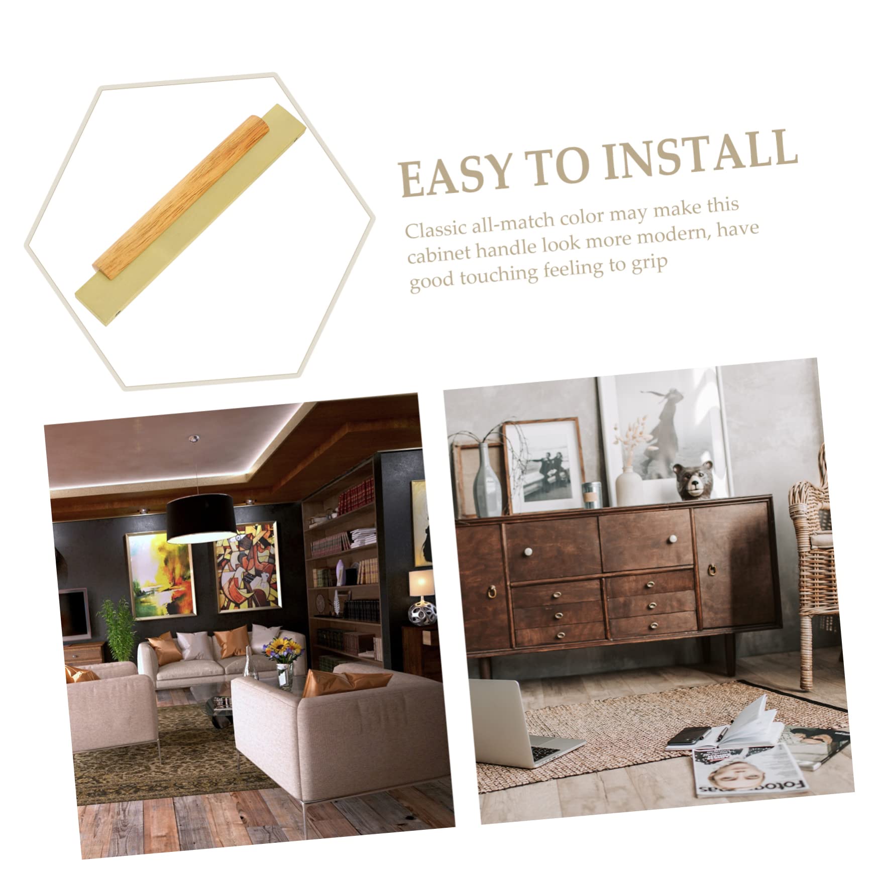 QUMIIRITY Smooth Surface Cabinet Door Handles Kitchen Cabinet Pulls Wardrobe Handles Dresser