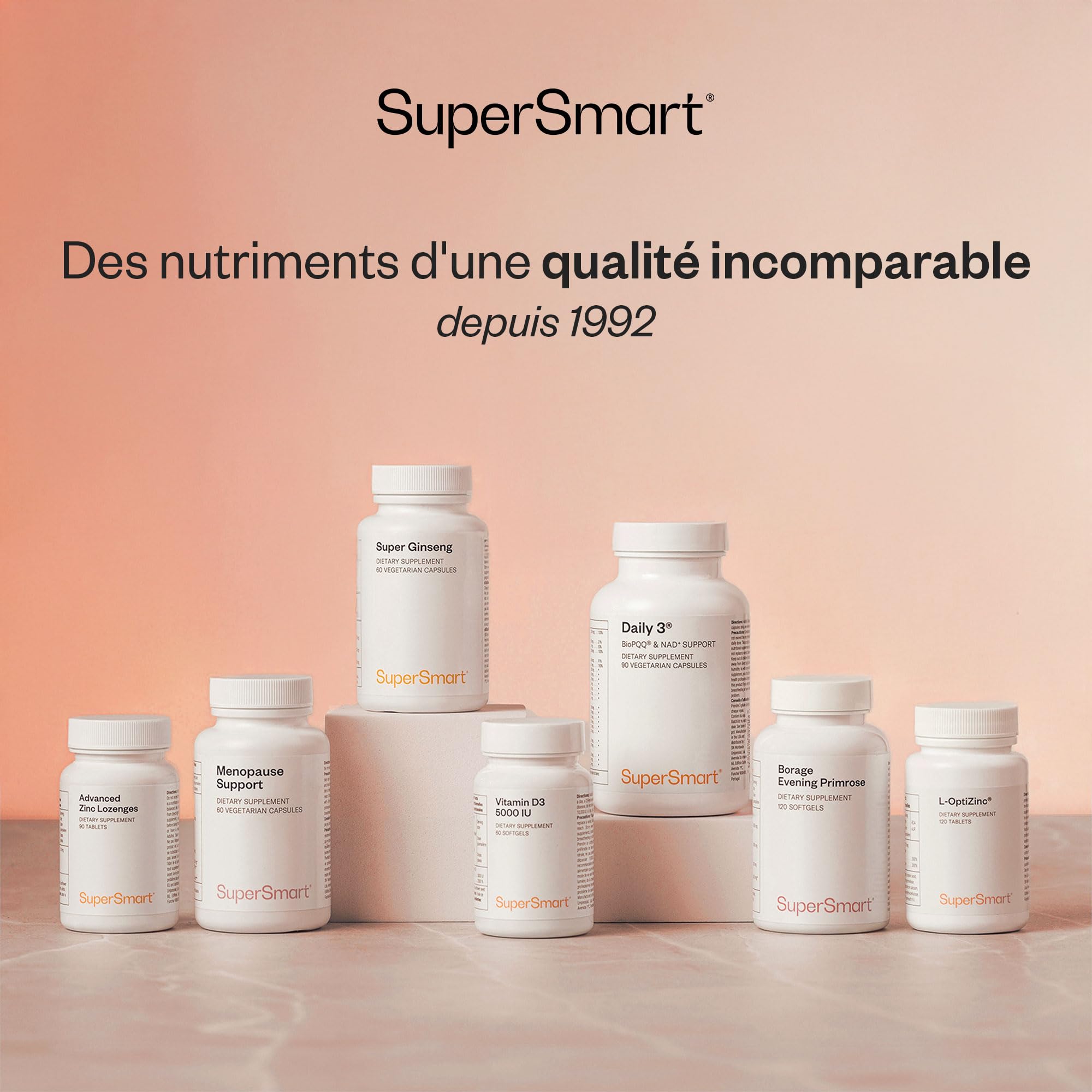 Skin Ceramides - Lipowheat™ - Aide à Améliorer l’État Général de la Peau (Éclat, Hydratation, Elasticité, Rides) - Contient du Zinc qui Optimise la Santé de la Peau - Supersmart