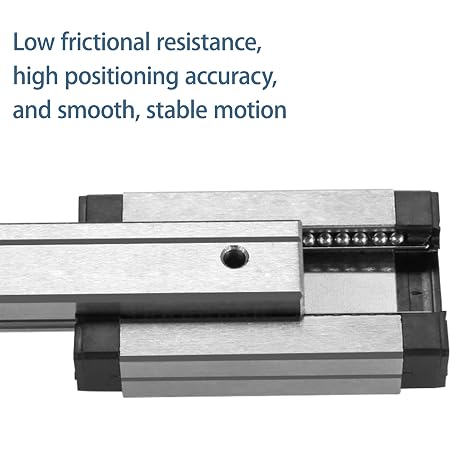 MGN12 Linear Rail 400mm 15.75 1PCS MGN12 Miniature Linear Motion Slide Rail + 1PCS MGN12C 12mm Linear Sliding Bearing Carriage Block Black for 3D Printer and CNC Machine
