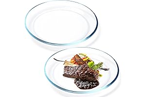NUTRIUPS 10 inch Clear Glass Plates