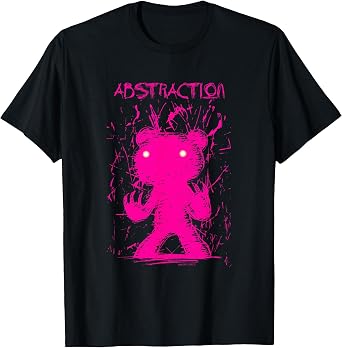 The Naughty Grizzly Shadow Abstraction Anime Halloween T-Shirt