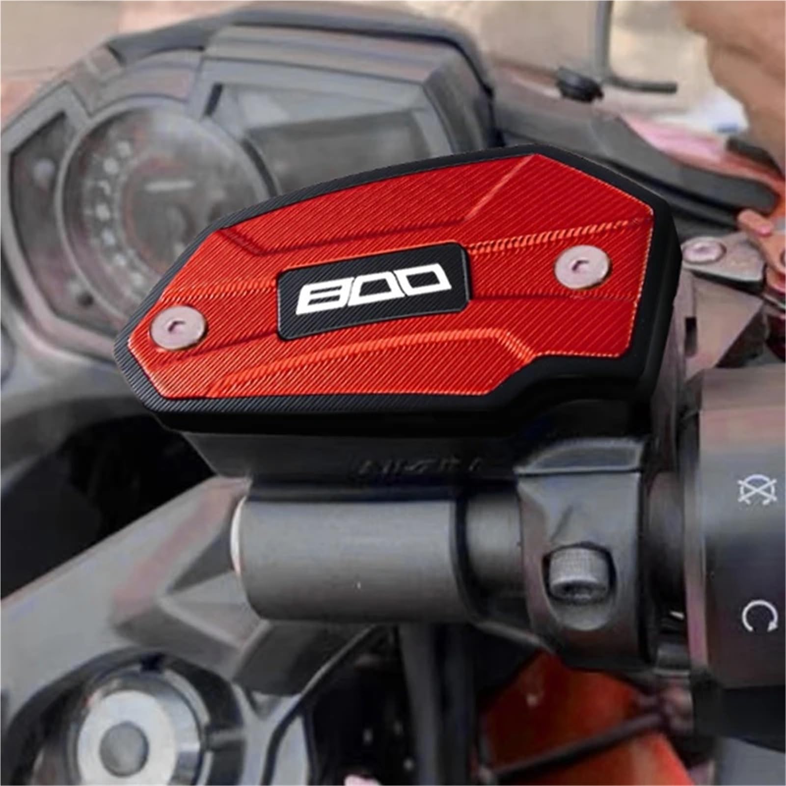 Adatto for Kawasaki Z800 Z 800 2013 2014 2015 2016 Moto Tappo olio freno anteriore e posteriore e Accessori di protezione tappo carburante(A set green)