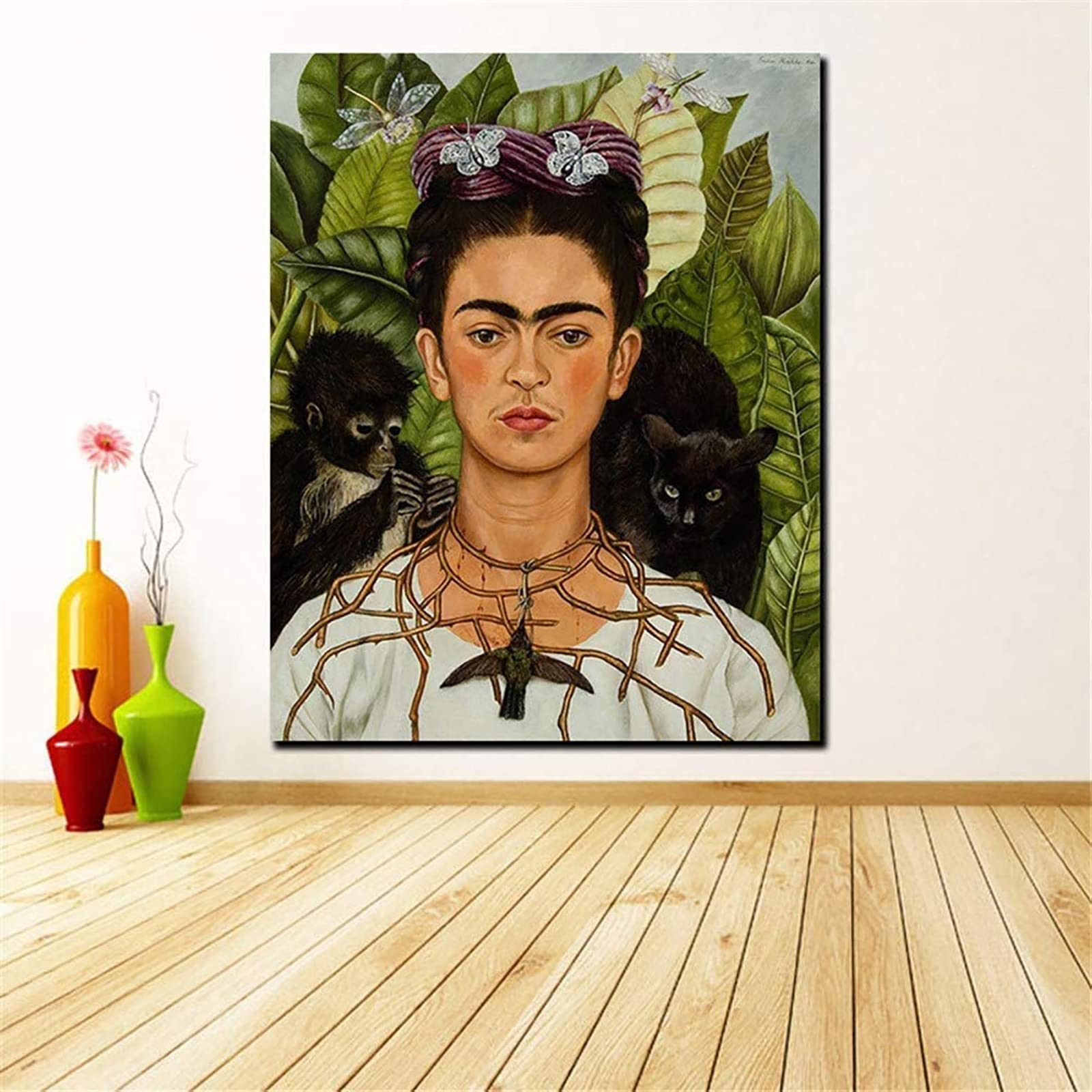 Autorretrato De Frida Kahlo Con Mono Y Gato Frida Kahlo: