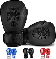 Vista 1 de Guantes de boxeo para niños y niñas, guantes de entrenamiento de boxeo juvenil para niños de 3 a 15 años, guantes de boxeo para sparring para niños