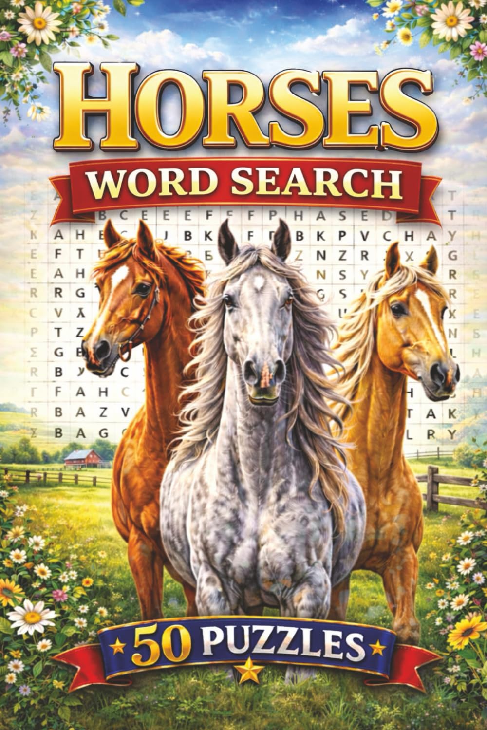 Horses Word Search: Fun-filled puzzles with 450+ words and terms related to all things Horses!