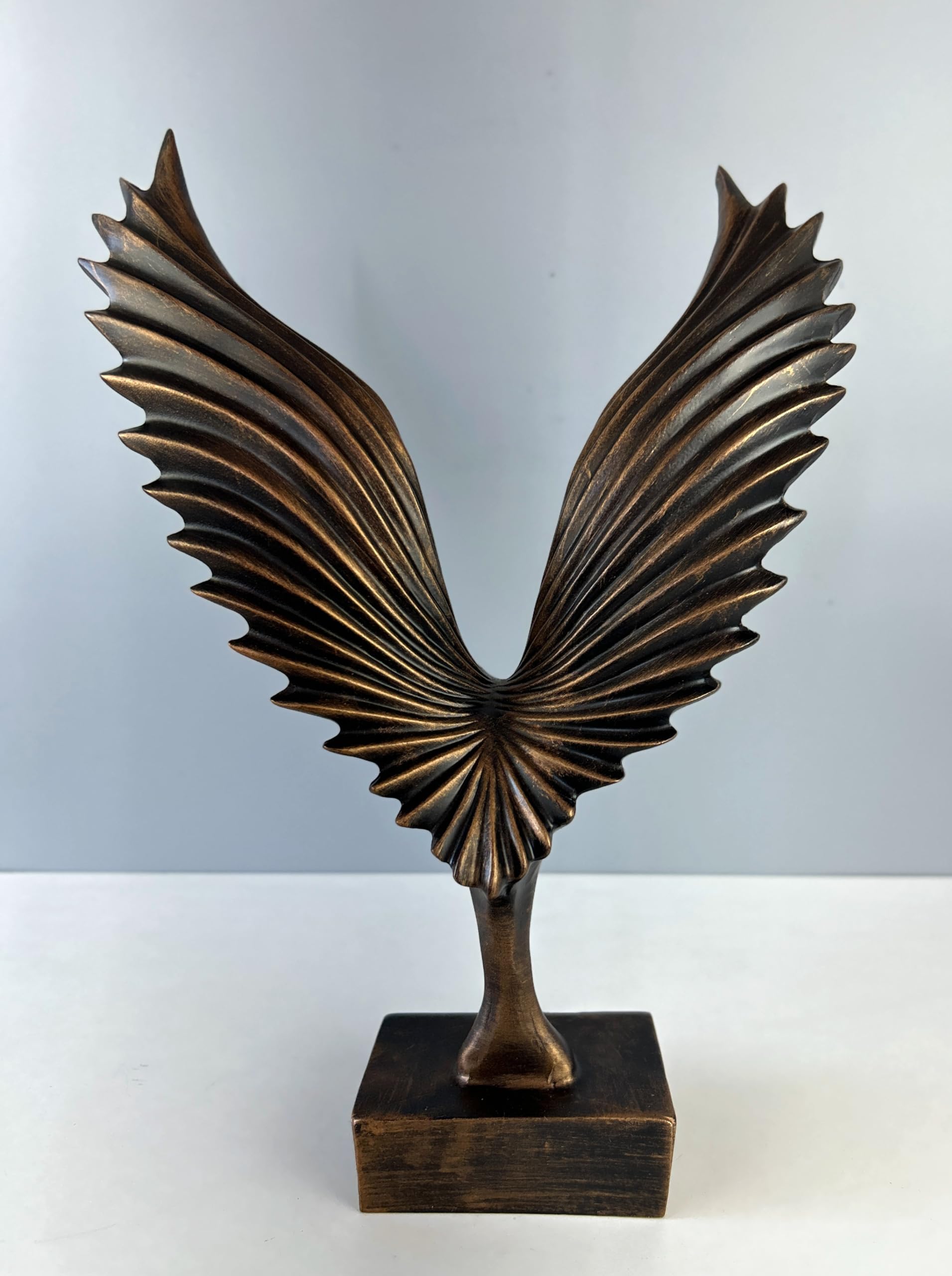 Estatua de fénix, 31 cm, arte de escultura, decoración de estatua (bronce)
