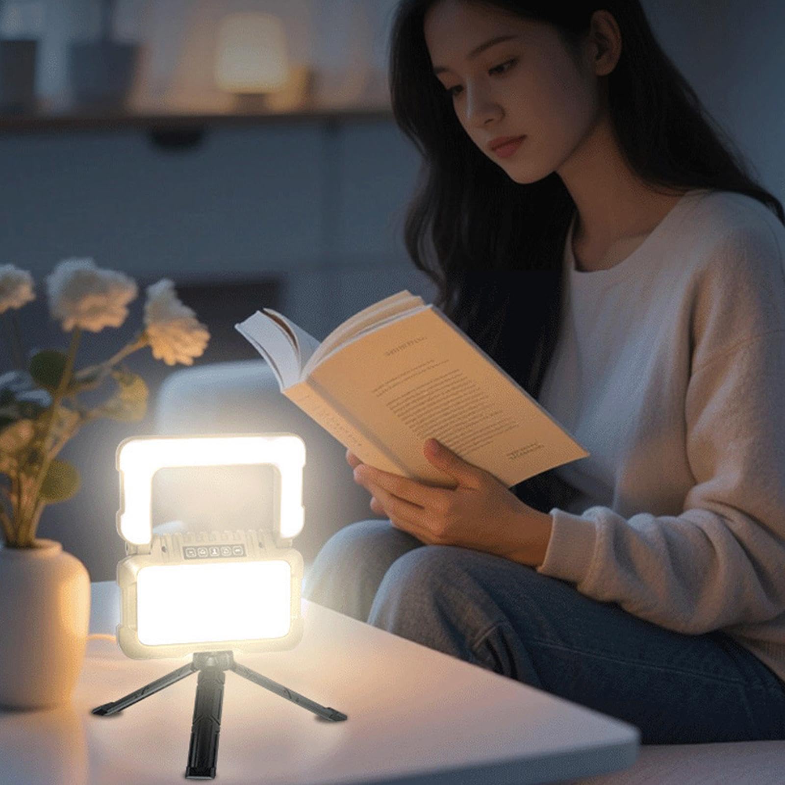 Lampa kempingowa 5 trybów LED składana ładowalna ze stojakiem