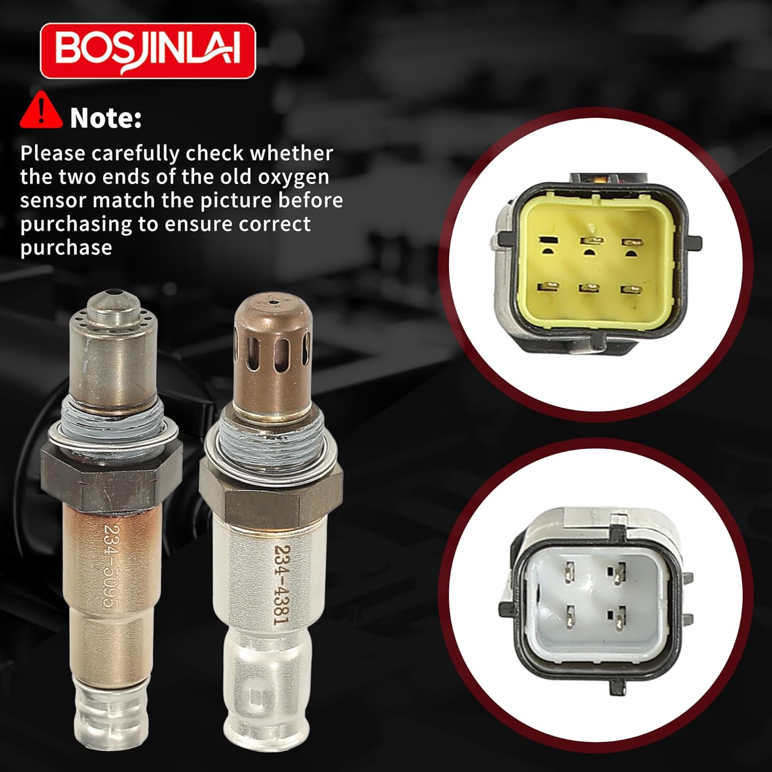 O2 Oxygen Sensor Upstream Downstream for Infiniti QX56 5.6L V8 2011-2013 QX80 5.6L V8 2014 4Pcs