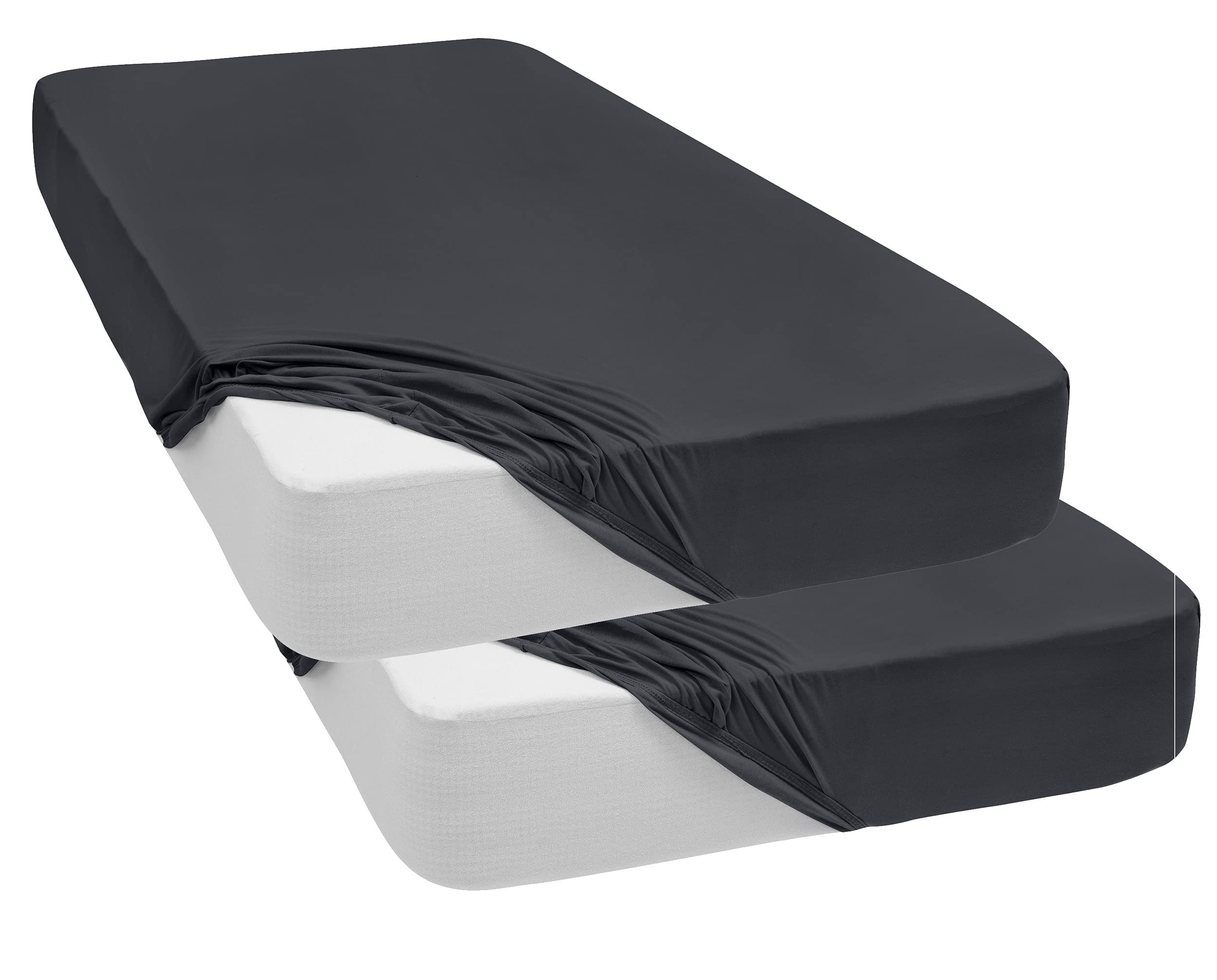 Lenzuolo Con Angoli Per Box 100x100cm - Cotone 100%, Morbido E Traspirante, Colore Antracite - Foto 6