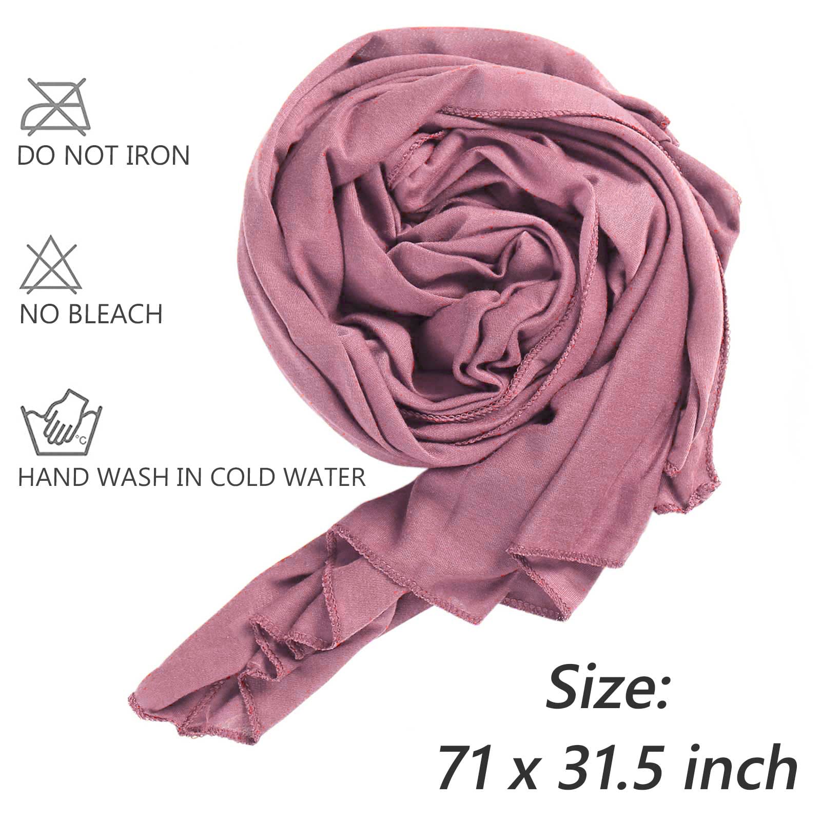 Amazon.com: XTREND 6 Pieces Turban Stretch Jersey Head Wrap  display picture 2