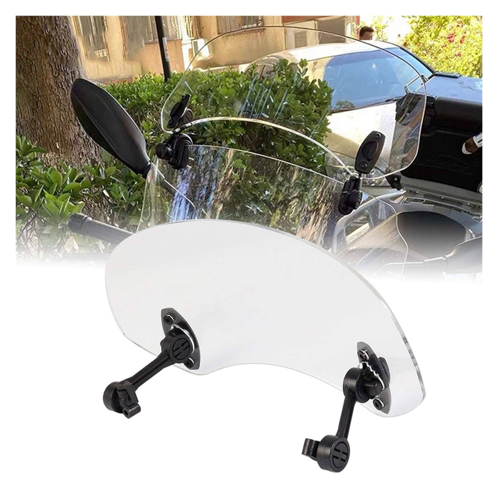 Spoiler Parabrisas para Kawasaki para Z750 para Z800 para Versys 650 para Er6f para Versys 1000 Visor De Pantalla Deflector De Parabrisas De Motocicleta Parabrisas Motocicleta(HD Version 2)