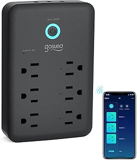 Smart Plug Outlet Extender, Surge Protector Power Strip Work with Alexa, Google Home, Wall Multi WiFi Outlet with 3 USB Po...
