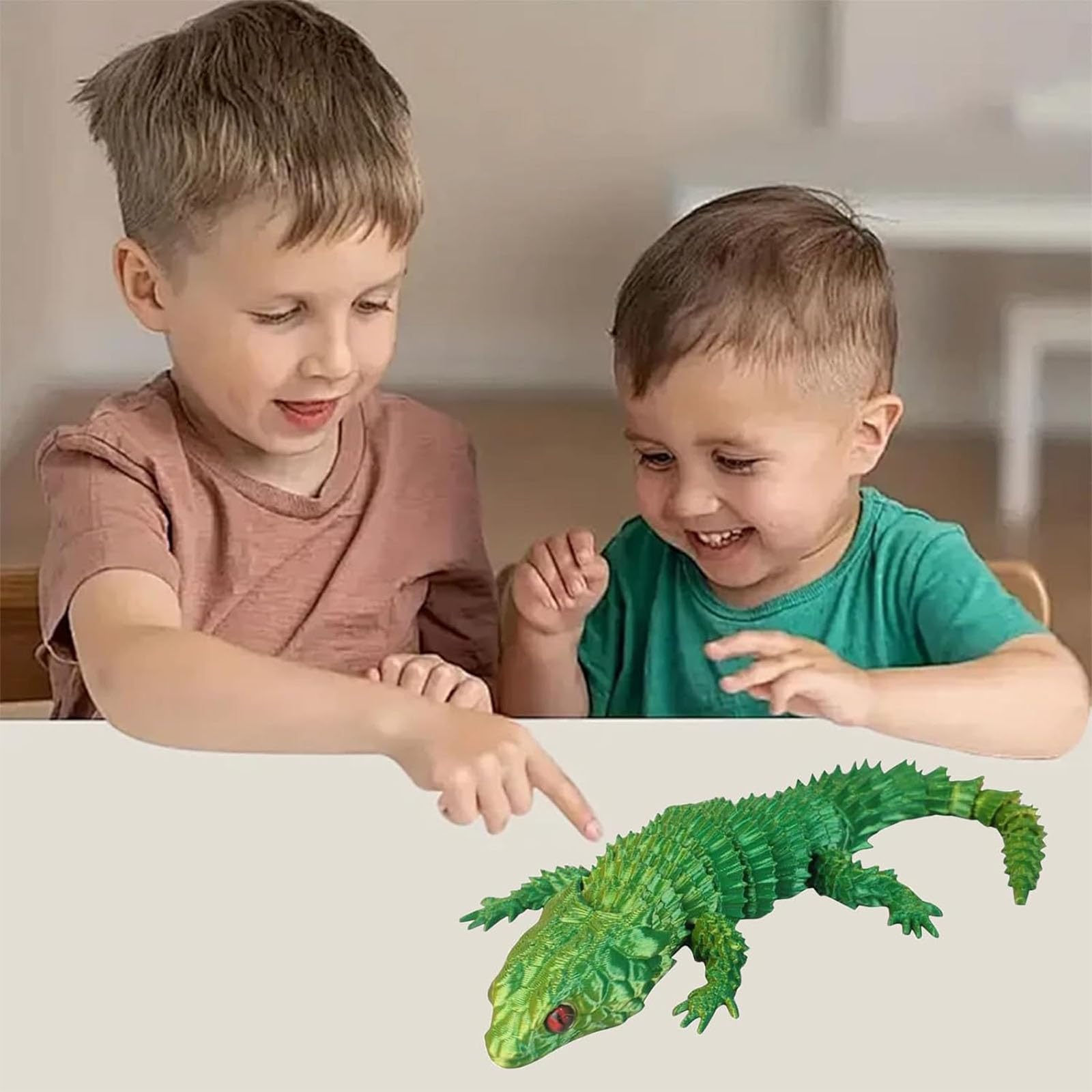 camaleonte, geco, giocattolo 3D, camaleonte, animali stampati 3D, giunto mobile, camaleonte flessibile, lucertola, giocattolo per adulti e bambini, decorazione per