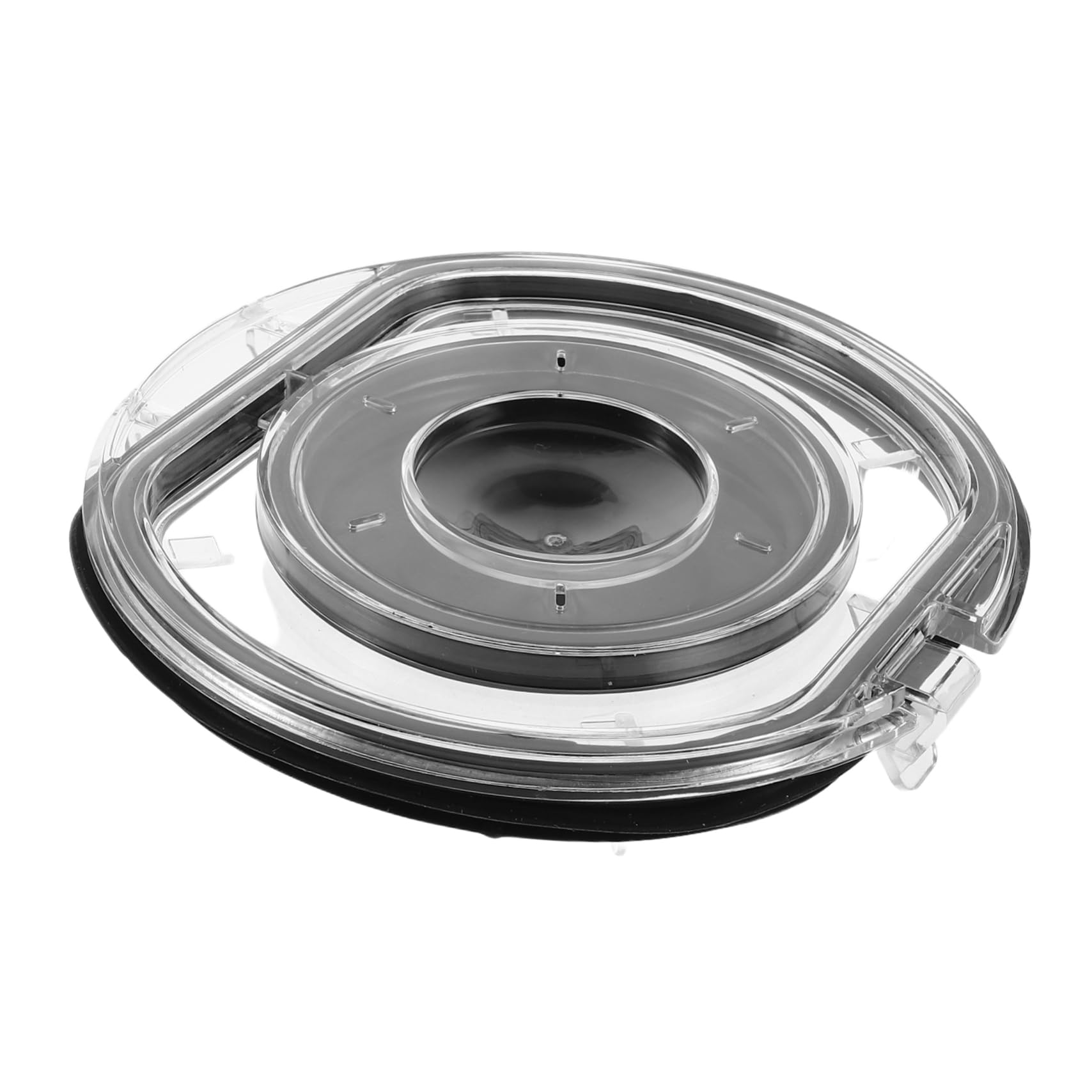 Mikikit Vacuum Cleaner Accessories Dust Can Trash Lid Rounded Dust Bin Lid for Garbage Bins Vacuum Cleaner Dust Bin Cap Vacuum Cleaner Spare Part Bucket Lid Plastic Black