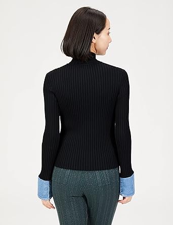 Amazon | [ダブルスタンダードクロージング] デニムドッキングニット