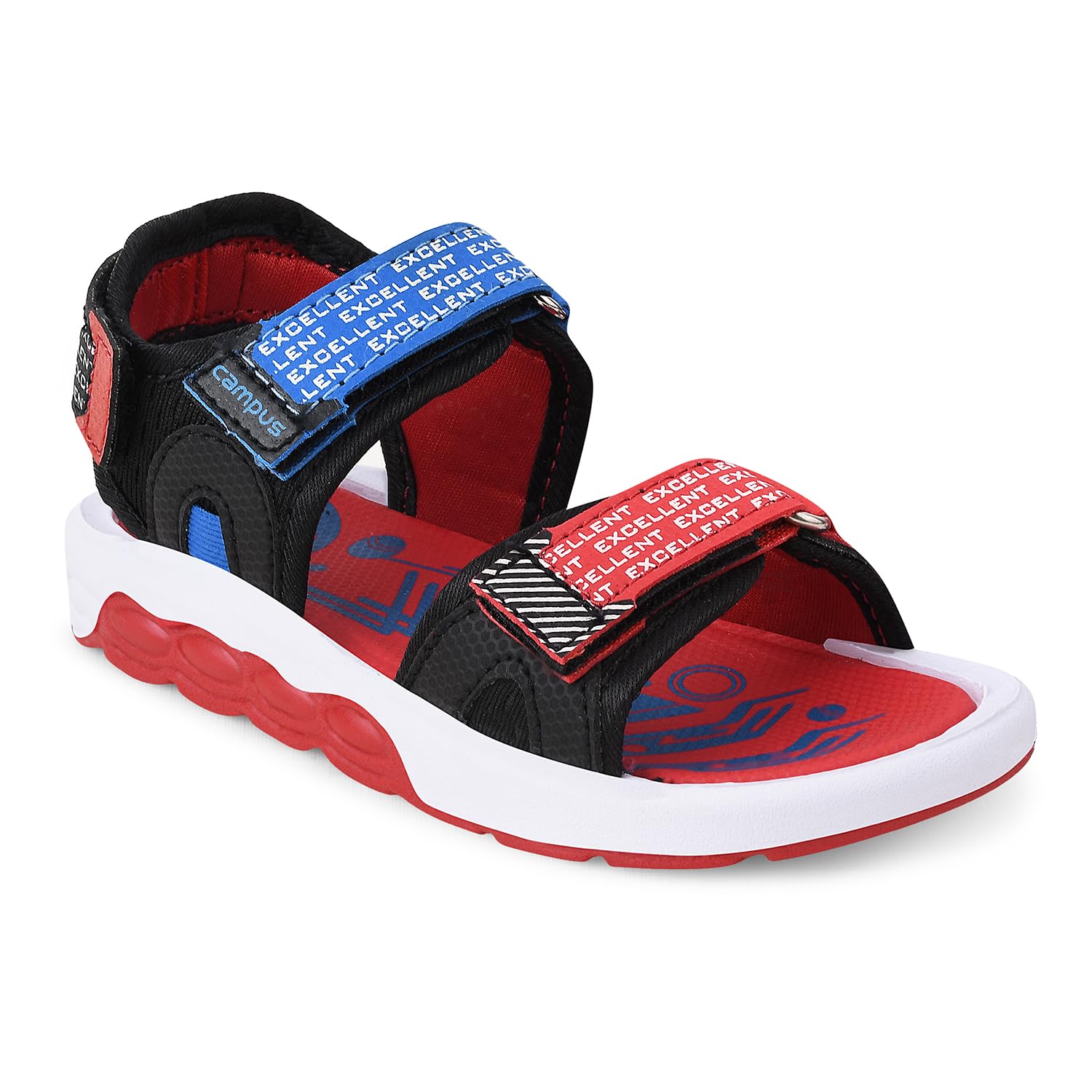 Campus Kids DRS-208 BLK/RED Casual Sandals - 10UK/India DRS-208 (B0B62Y9VJC) Amazon Price History, Amazon Price Tracker